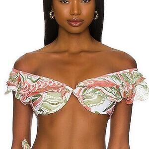 NWT Andrea Iyamah Multicolor Off-Shoulder Bikini